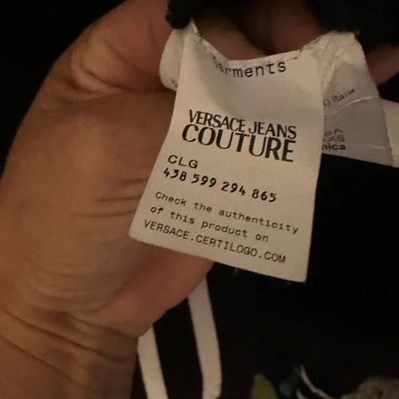 Versace Jeans Couture Black Sweatshirt with Patch - Picture 9 of 9